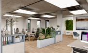 Visualisierung - Büroflächen im Solitärgebäude